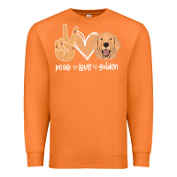 Carrot Peace Love Golden Premium Sweatshirt - Bettercallsaul