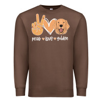 Chestnut Peace Love Golden Premium Sweatshirt - Bettercallsaul