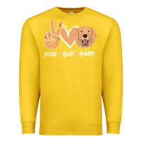 Lemon Peace Love Golden Premium Sweatshirt - Bettercallsaul
