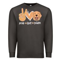 Smoke Peace Love Golden Premium Sweatshirt - Bettercallsaul