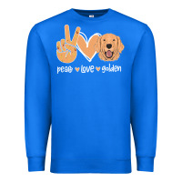 True Royal Peace Love Golden Premium Sweatshirt - Bettercallsaul