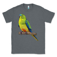 Charcoal Heather Neophema Parrot Classic Tee - LillyAllenDesigns