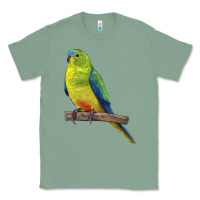 Sage Neophema Parrot Classic Tee - LillyAllenDesigns