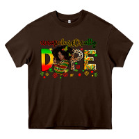Chocolate Brown unapologetically dope Heavy Core Tee - Zillion Design Studio