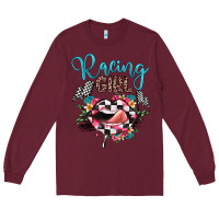 Burgundy racing girl Long Sleeve Tee - JahusDesignShop