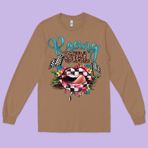 Racing Girl Long Sleeve Tee Designed By Jahusdesignshop