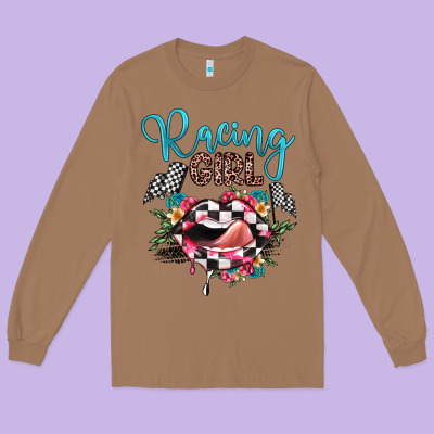 Racing Girl Long Sleeve Tee Designed By Jahusdesignshop