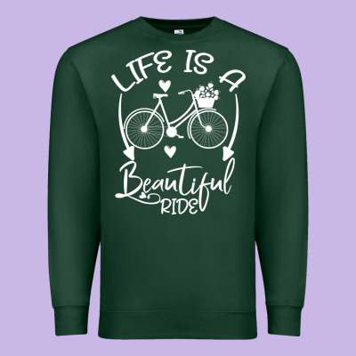 Life Is A Beautiful Ride Premium Sweatshirt Designed By Bettercallsaul