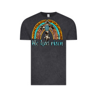 Vintage Black he has risen rainbow Vintage Tee - AdoDesignShop