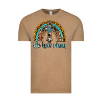 Vintage Coffee he has risen rainbow Vintage Tee - AdoDesignShop