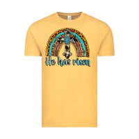 Vintage Mustard he has risen rainbow Vintage Tee - AdoDesignShop