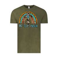 Vintage Olive he has risen rainbow Vintage Tee - AdoDesignShop