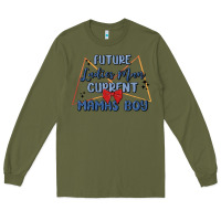 Army Green future ladies man current mamas boy Long Sleeve Tee - MaliasSmallBusiness