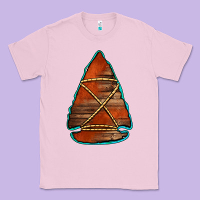 Wooden Arrowhead Classic Tee Designed By Jasminsmagicworld