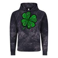 Cloud Black St. Patrick's Day Shamrock Vintage Hoodie - Jasminsmagicworld