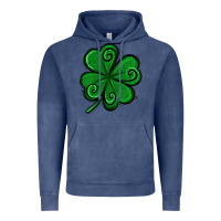 Vintage Denim St. Patrick's Day Shamrock Vintage Hoodie - Jasminsmagicworld