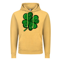 Vintage Mustard St. Patrick's Day Shamrock Vintage Hoodie - Jasminsmagicworld
