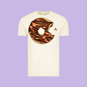 Chocolate Donut Vintage Tee Designed By Adodesignshop