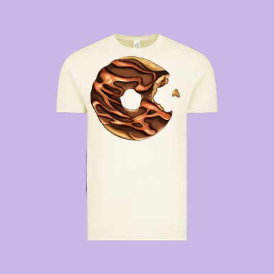 Chocolate Donut Vintage Tee Designed By Adodesignshop