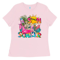 Bubblegum Pink sun soaker Ladies Tee - texasbilliewilder