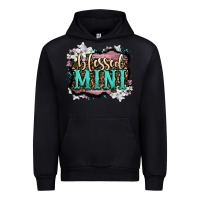 Black blessed mini Urban Hoodie - OliviaCreatesArt