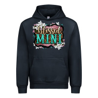 Navy blessed mini Urban Hoodie - OliviaCreatesArt