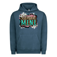 Pigment Midnight Navy blessed mini Urban Hoodie - OliviaCreatesArt