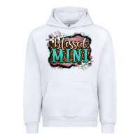 White blessed mini Urban Hoodie - OliviaCreatesArt
