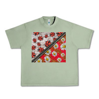 Oil Green ladybug Urban Heavy Tee - BarkalooDesign