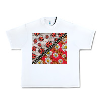 White ladybug Urban Heavy Tee - BarkalooDesign