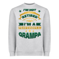 Heather Grey i'm not retired i'm a professional grampa Heavyweight Sweatshirt - Jasminsmagicworld