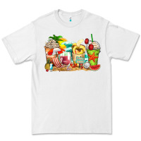 White summer vibes coffee cups Premium Tee - Zillion Design Studio