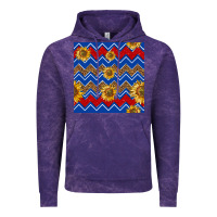 Cloud Purple 4th of july sunflower seamless  pattern Vintage Hoodie - BundleAndBundleShop