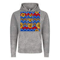 Cloud Rock 4th of july sunflower seamless  pattern Vintage Hoodie - BundleAndBundleShop