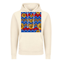 Vintage Artic 4th of july sunflower seamless  pattern Vintage Hoodie - BundleAndBundleShop