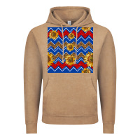 Vintage Coffee 4th of july sunflower seamless  pattern Vintage Hoodie - BundleAndBundleShop