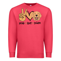 Cardinal Peace Love Golden Premium Sweatshirt - Bettercallsaul