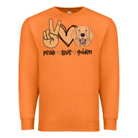 Carrot Peace Love Golden Premium Sweatshirt - Bettercallsaul
