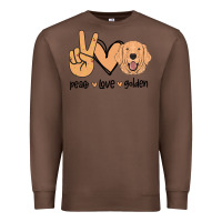 Chestnut Peace Love Golden Premium Sweatshirt - Bettercallsaul