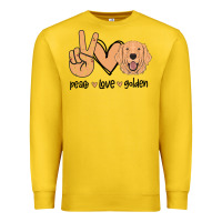 Lemon Peace Love Golden Premium Sweatshirt - Bettercallsaul