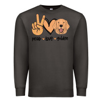 Smoke Peace Love Golden Premium Sweatshirt - Bettercallsaul