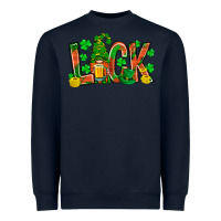 Navy luck with gnome and beer Heavyweight Sweatshirt - NancyCooperArtShop