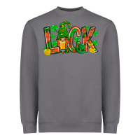 Storm luck with gnome and beer Heavyweight Sweatshirt - NancyCooperArtShop