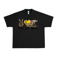 Black Peace Love Hyenas Urban Heavy Tee - LillyAllenDesigns