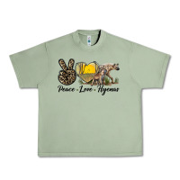 Oil Green Peace Love Hyenas Urban Heavy Tee - LillyAllenDesigns