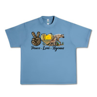 Pebble Blue Peace Love Hyenas Urban Heavy Tee - LillyAllenDesigns