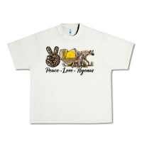Pistachio Peace Love Hyenas Urban Heavy Tee - LillyAllenDesigns