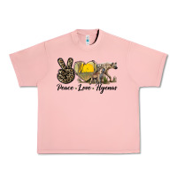 Salmon Peace Love Hyenas Urban Heavy Tee - LillyAllenDesigns