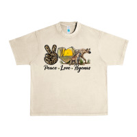 Sandshell Peace Love Hyenas Urban Heavy Tee - LillyAllenDesigns