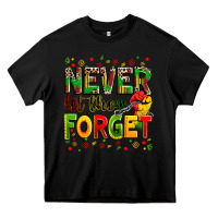 Black never let them forget Heavy Core Tee - Zillion Design Studio